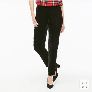 J Crew Tall Drapey velvet pull on pants